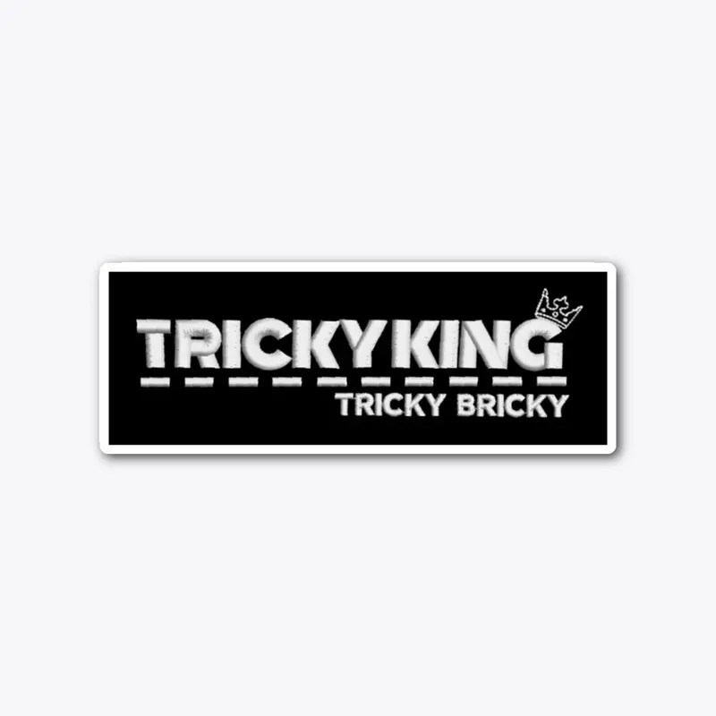 TrickyKing die cut sticker